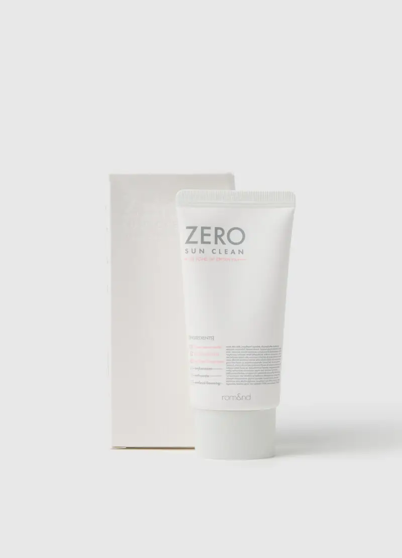 Rom&nd Zero Sun Clean 02 Tone Up Crema Solare - Make-up Coreano, Donna, Bianco