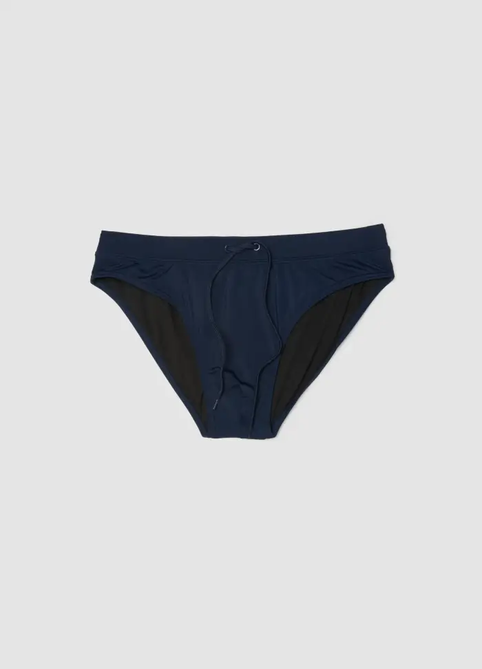 OVS Slip Mare Blu In Tessuto Elasticizzato, Uomo, Nero
