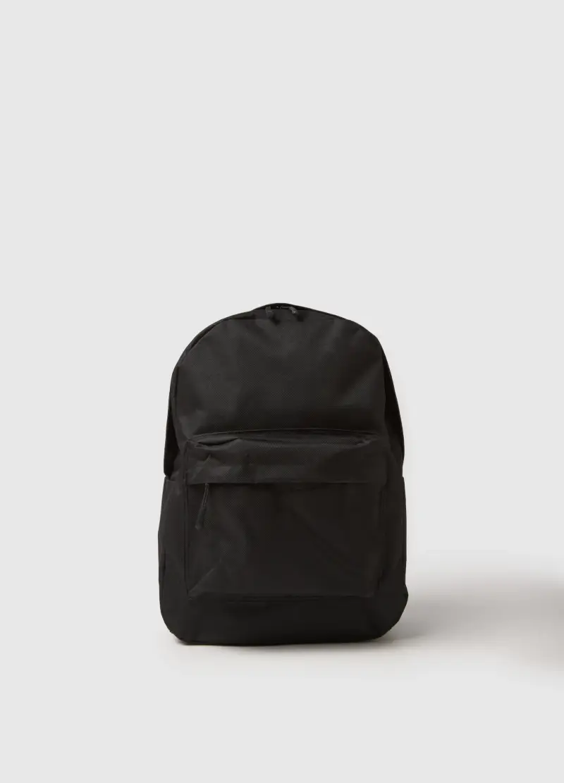 OVS Zaino Nero Con Tasche Extra, Uomo, Nero