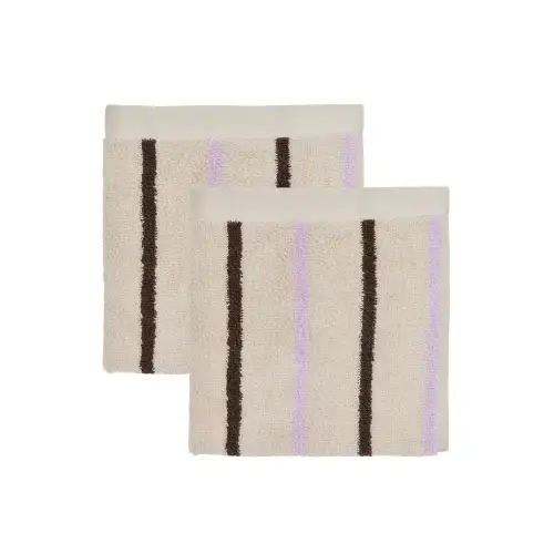 OYOY Living Design Guanto da bagno in cotone organico (x2) Rose