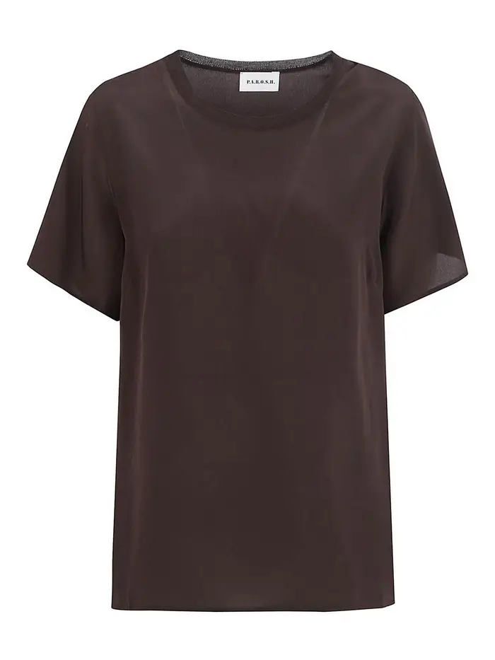 P A R O S H Blusa sweet26 Marrone