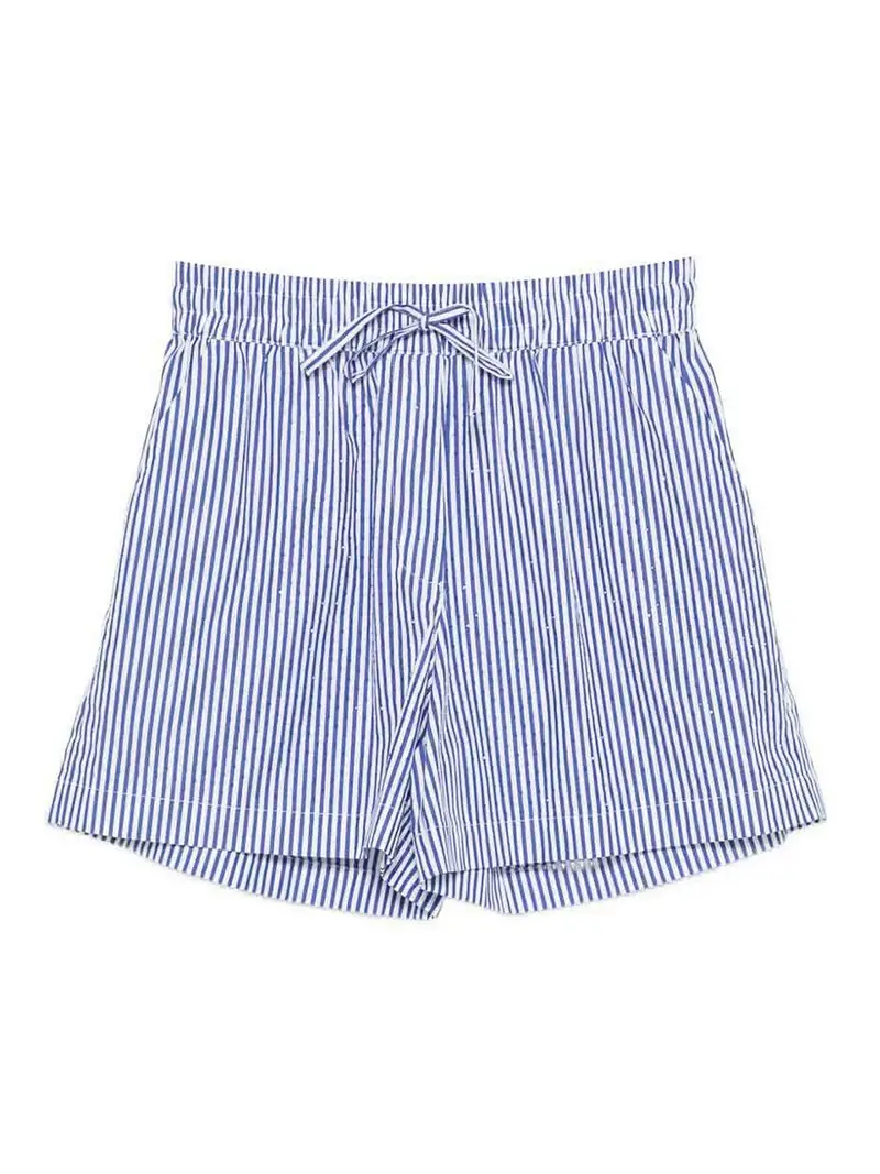 P A R O S H Shorts in cotone a righe Blu