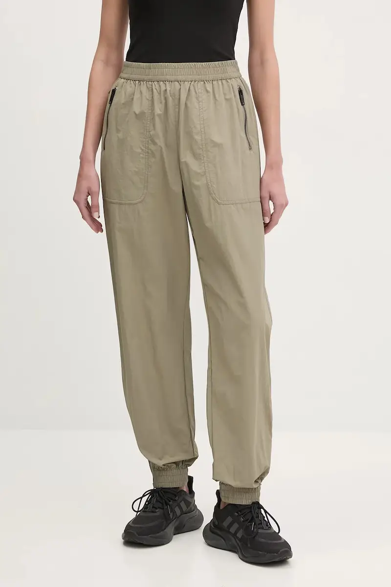 P.E Nation pantaloni Pitlane donna colore verde 251P104