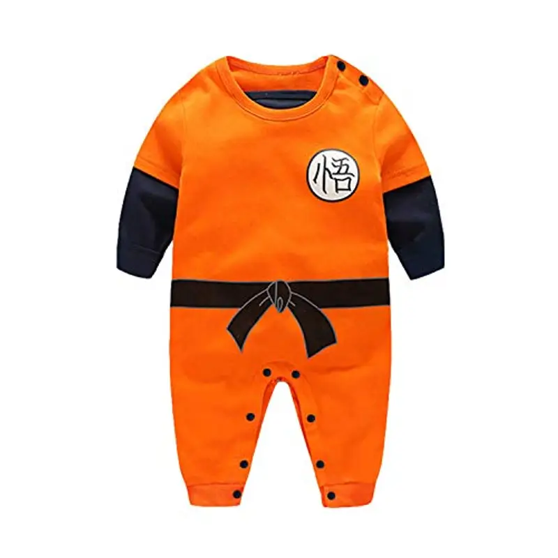 Sxkayxr Pagliaccetti per bambino Ispirato a Goku Ragazze Ragazzi Pigiama Neonato Tutina Fumetto Outfits