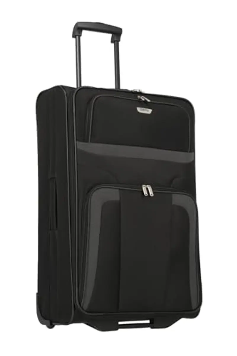 paklite Valigia da viaggio con 2 ruote, grande valigia con rotelle, ORLANDO, trolley classico in softshell dal design