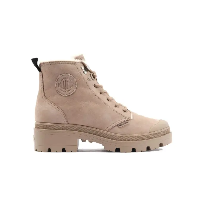 Palladium Scarponcini da donna Pallabase Nubuck Zip Wl Marron