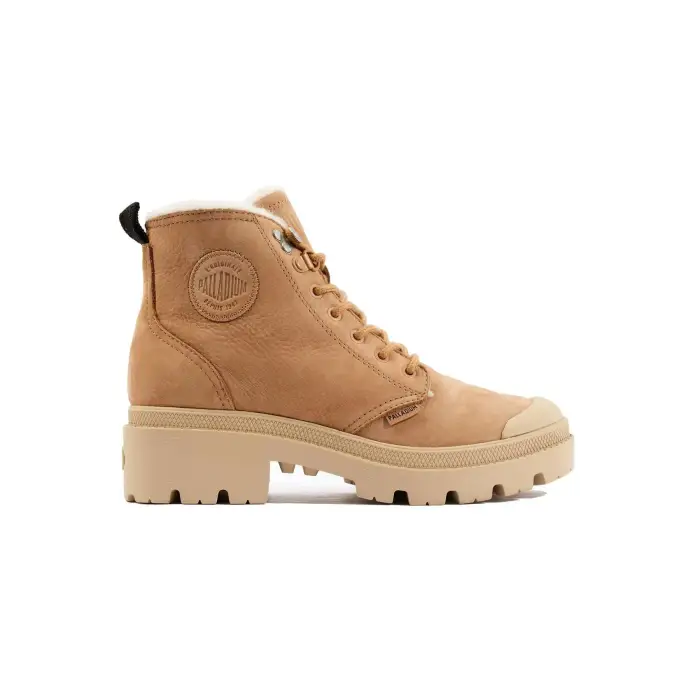 Palladium Scarponcini da donna Pallabase Nubuck Zip Wl Marron