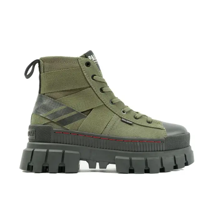 Palladium Scarponcini Revolt Hi Army Vert