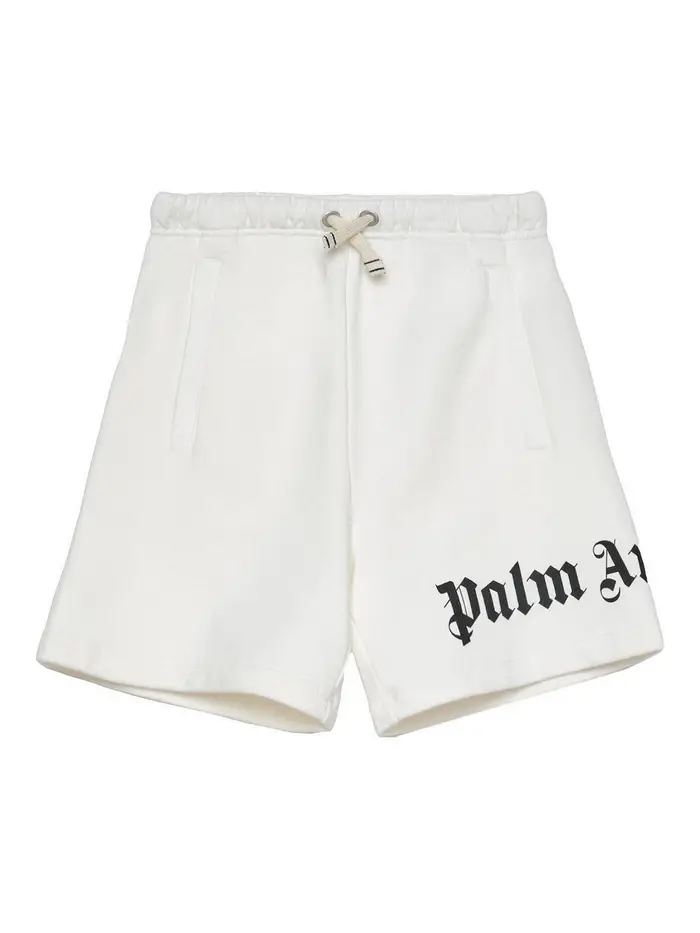 Palm Angels Bermuda Con Logo Bianco