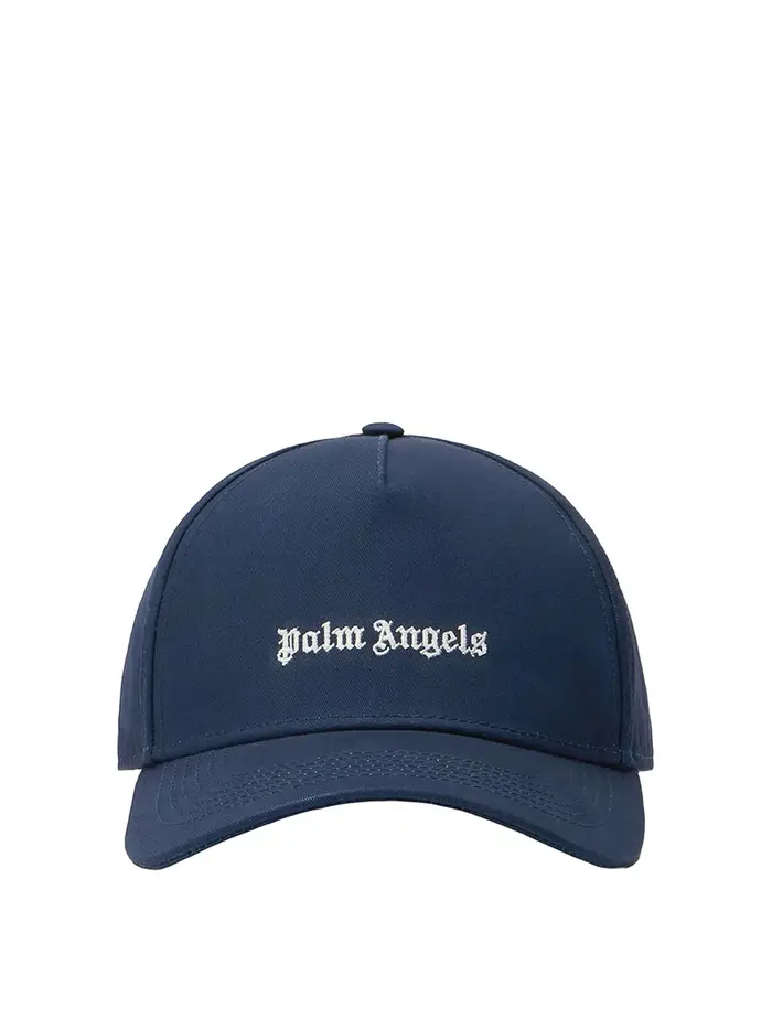 Palm Angels Cappellino classico con logo Blu