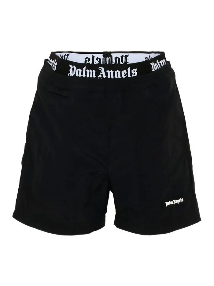 Palm Angels Costume Con Logo Nero