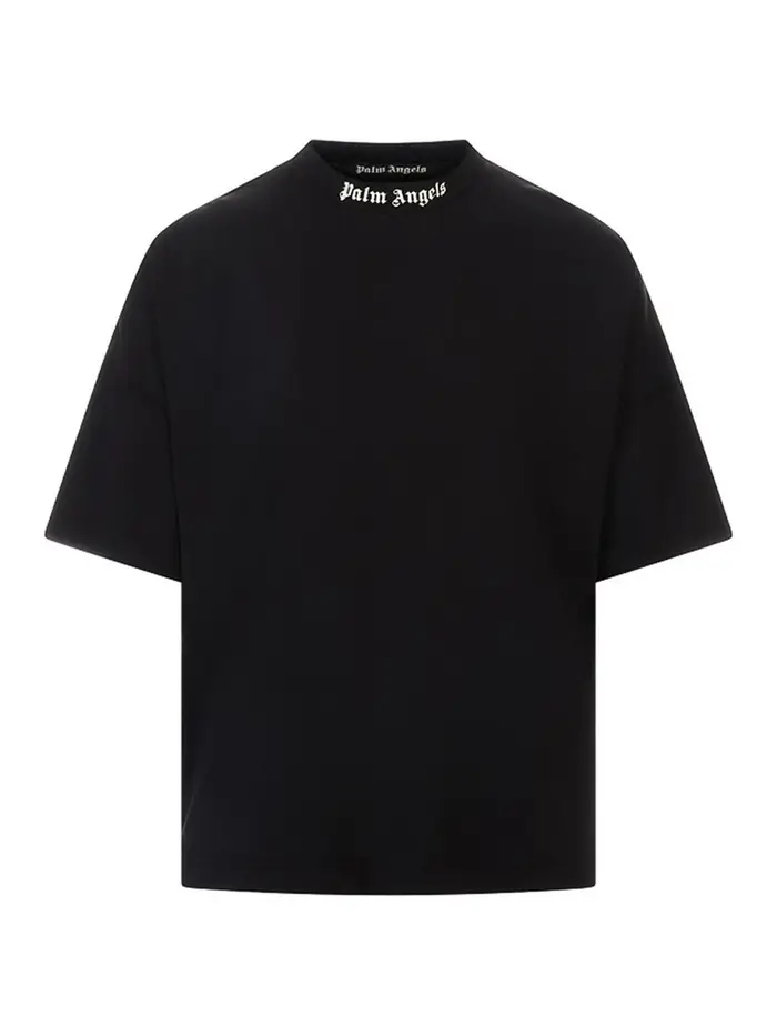 Palm Angels Logo classico sopra la T-shirt Nero