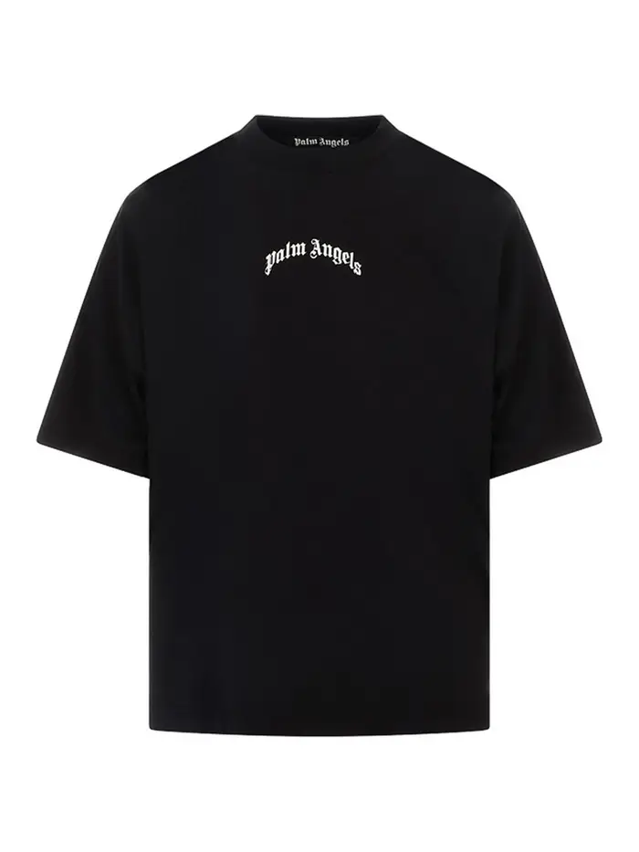 Palm Angels Logo classico sopra la T-shirt Nero