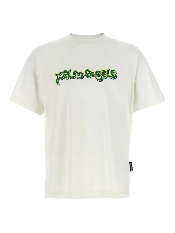 Palm Angels maglietta con logo tailandese Bianco