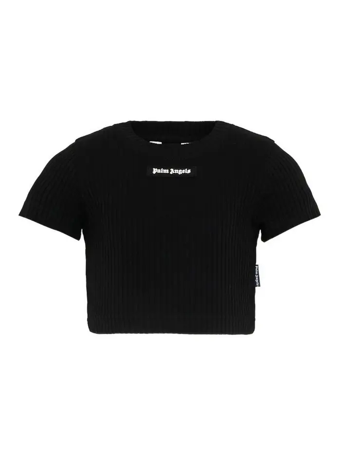 Palm Angels T-Shirt Con Logo Nero