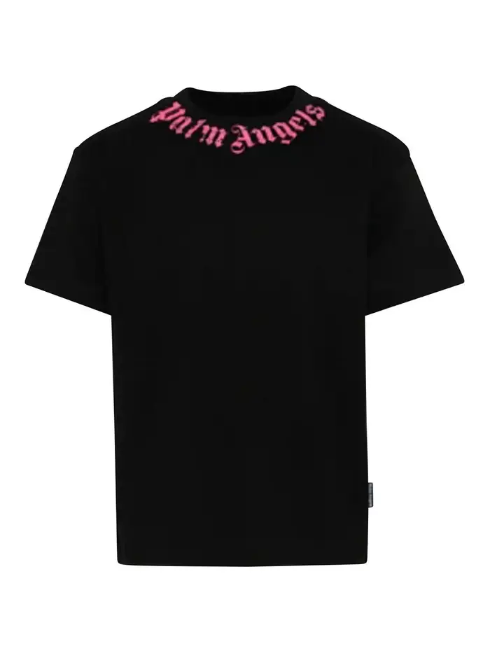 Palm Angels T-Shirt Con Stampa Nero