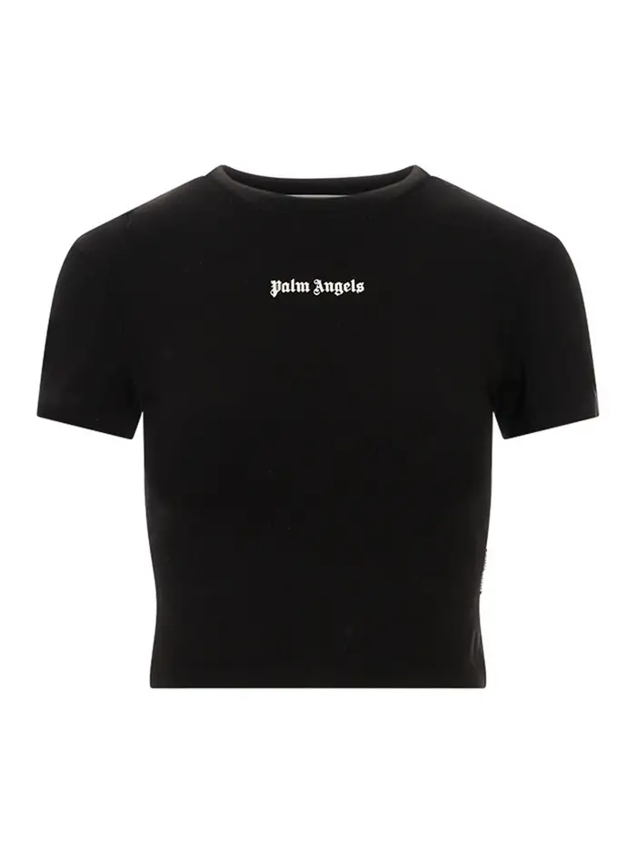 Palm Angels T-shirt da neonato con logo classico Nero