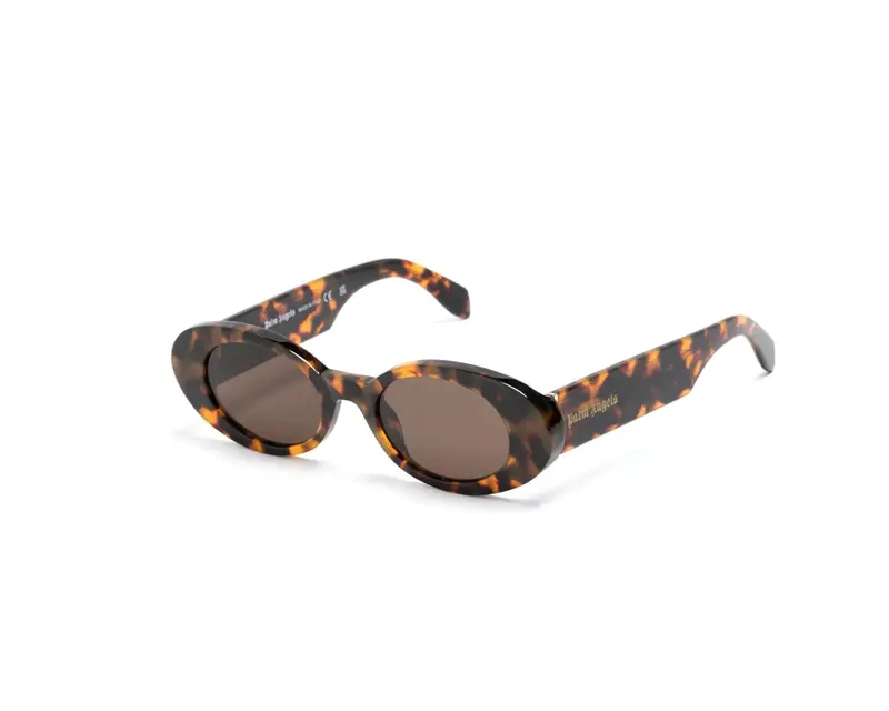 Palm Angels Unisex PERI051 Gilroy 6064 havana Occhiali da sole Acetato Havana Marrone Rotonda Normale