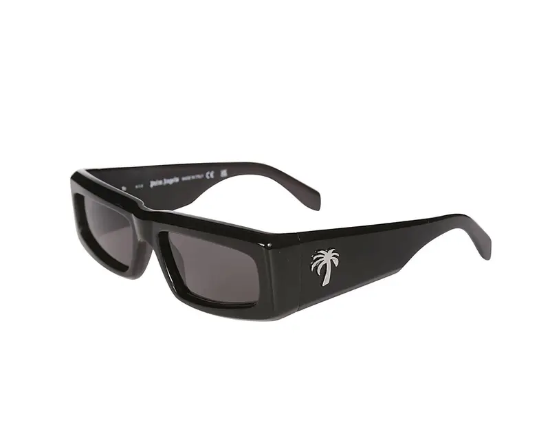 Palm Angels Unisex PERI055 Yreka 1007 black Occhiali da sole Acetato Nero Grigio Squadrata Normale