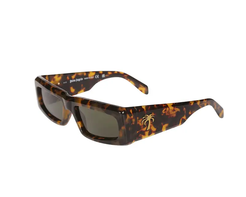 Palm Angels Unisex PERI055 Yreka 6055 havana Occhiali da sole Acetato Havana Grigio Squadrata Normale