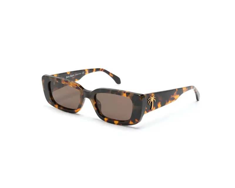 Palm Angels Unisex PERI056 Yosemite 6064 havana Occhiali da sole Acetato Havana Marrone Squadrata Normale