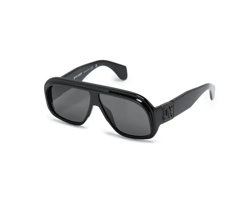 Palm Angels Unisex PERI063 Reedley 1207 black b Occhiali da sole Acetato Nero Grigio Pilot Normale