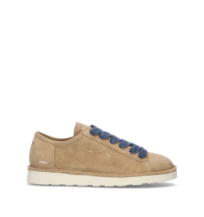 Sneaker uomo beige in suede Vario