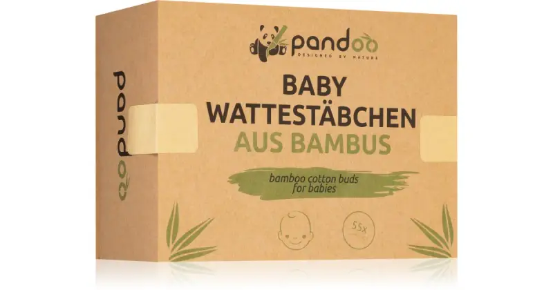 Pandoo Bamboo bastoncini cotonati per bambini 55 pezzi