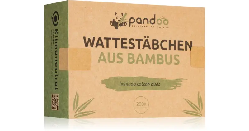 Pandoo Bamboo Cotton Buds bastoncini cotonati 200 pezzi