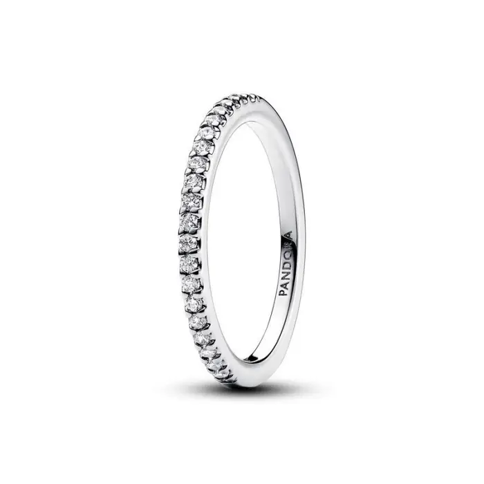 PANDORA Anello Pavè Fascia Sottile