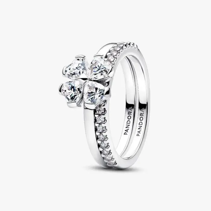 PANDORA Anello Quadrifoglio Luminoso Divisibile
