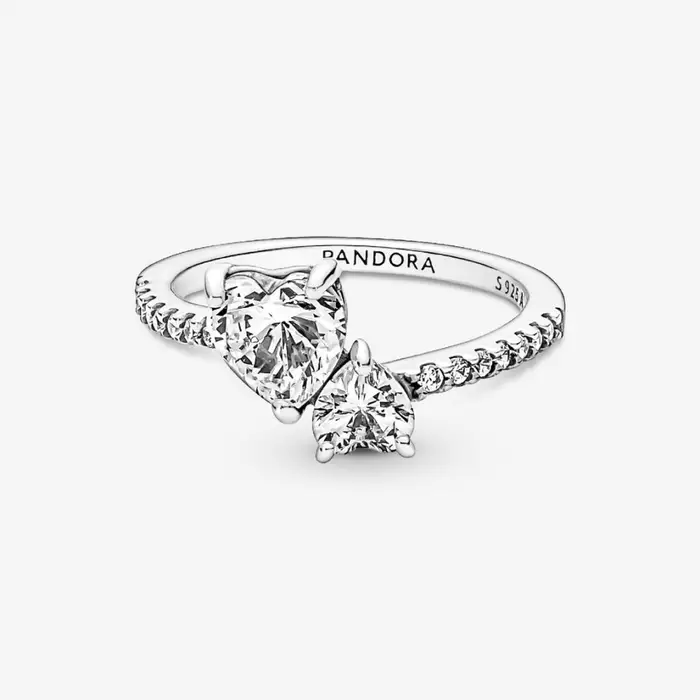 PANDORA Anello Unione di Cuori