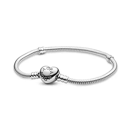 PANDORA Icons Bracciale in argento con chiusura a forma di cuore