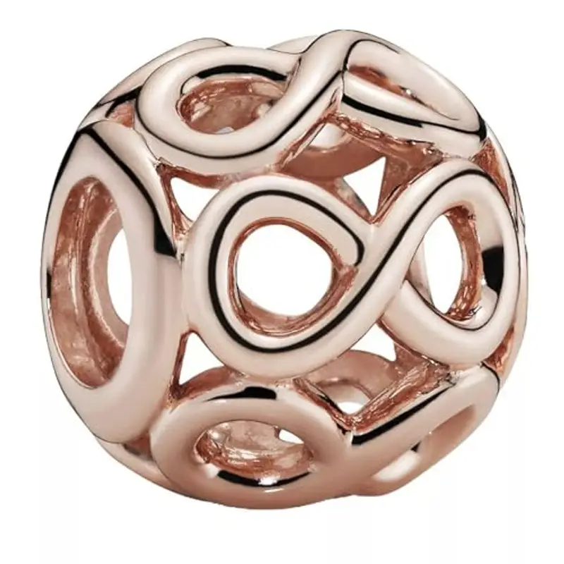 PANDORA Passions Ciondolo a forma di infinito placcato in oro rosa 14k