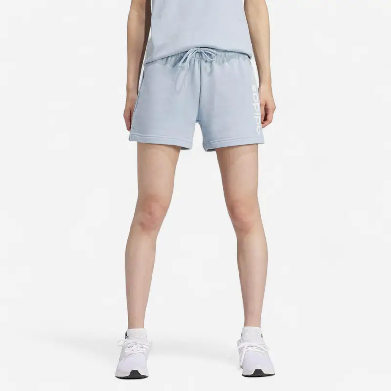 Pantaloncini ADIDAS donna palestra regular fit cotone azzurri | Adidas