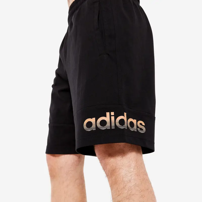 Pantaloncini ADIDAS uomo palestra regular fit cotone con tasche neri | Adidas