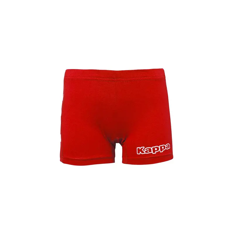 pantaloncini da donna in cotone rosso da fitness | Kappa