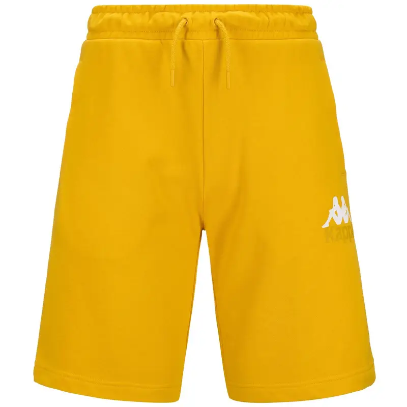 pantaloncini da uomo in cotone giallo da fitness | Kappa