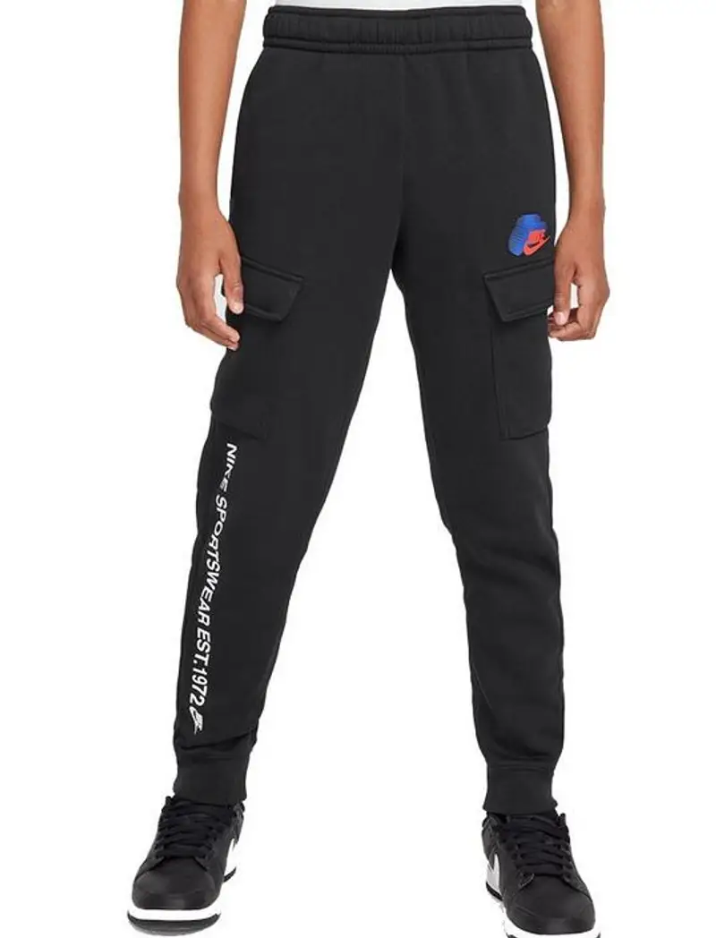 Pantalone ragazzo nike sportswear standard issue - nero | Nike