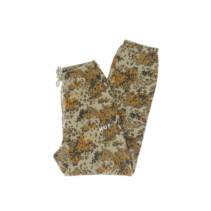 HUF Pantalone Tuta Felpato Donna Contra Fleece Pant Tan Camo