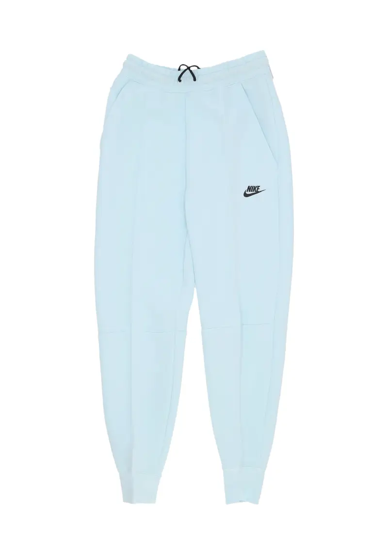 Nike Pantalone Tuta Leggero Donna W Sportswear Tech Fleece Mid-rise Jogger Glacier Blue/black