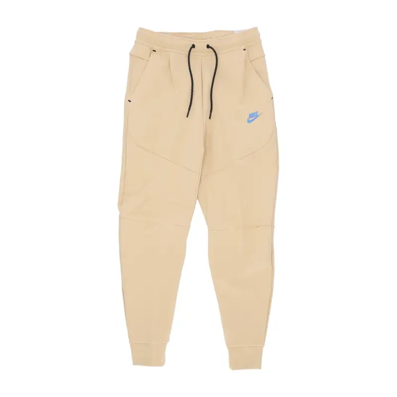 Nike Pantalone Tuta Leggero Uomo Sportswear Tech Fleece Joggers Sesame/lt Photo Blue