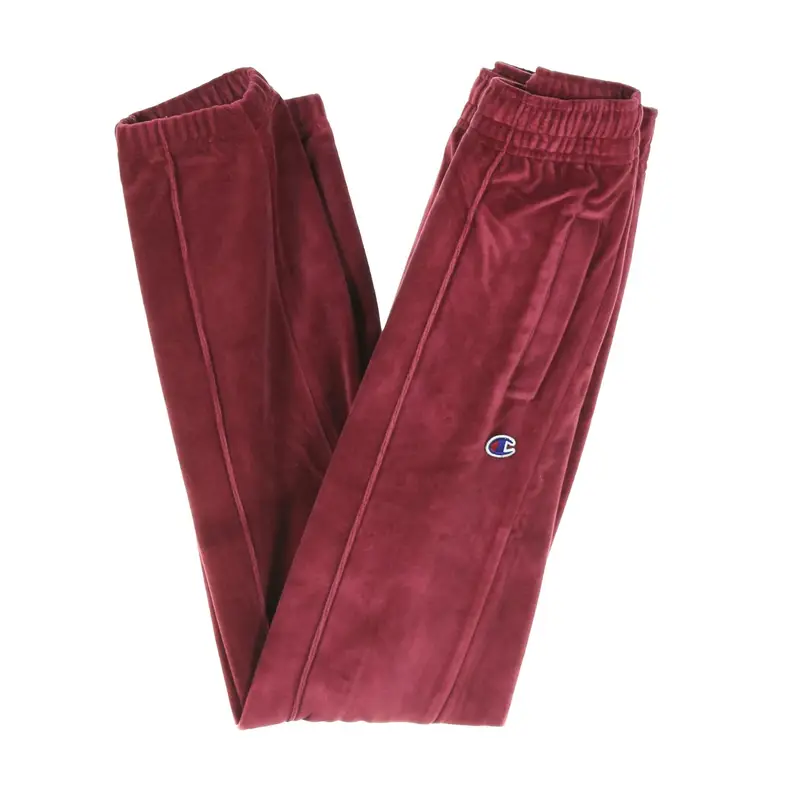 Champion Pantalone Tuta Uomo Straight Hem Pants Burgundy