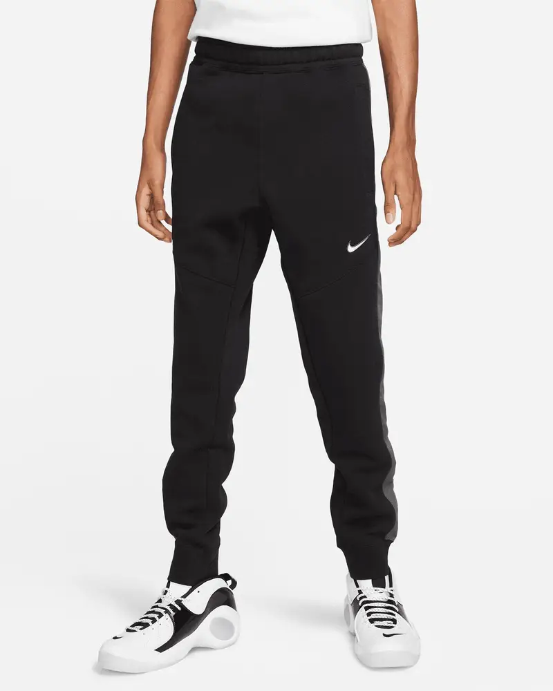 Pantalone uomo nike sportswear nero in cotone felpato | Nike