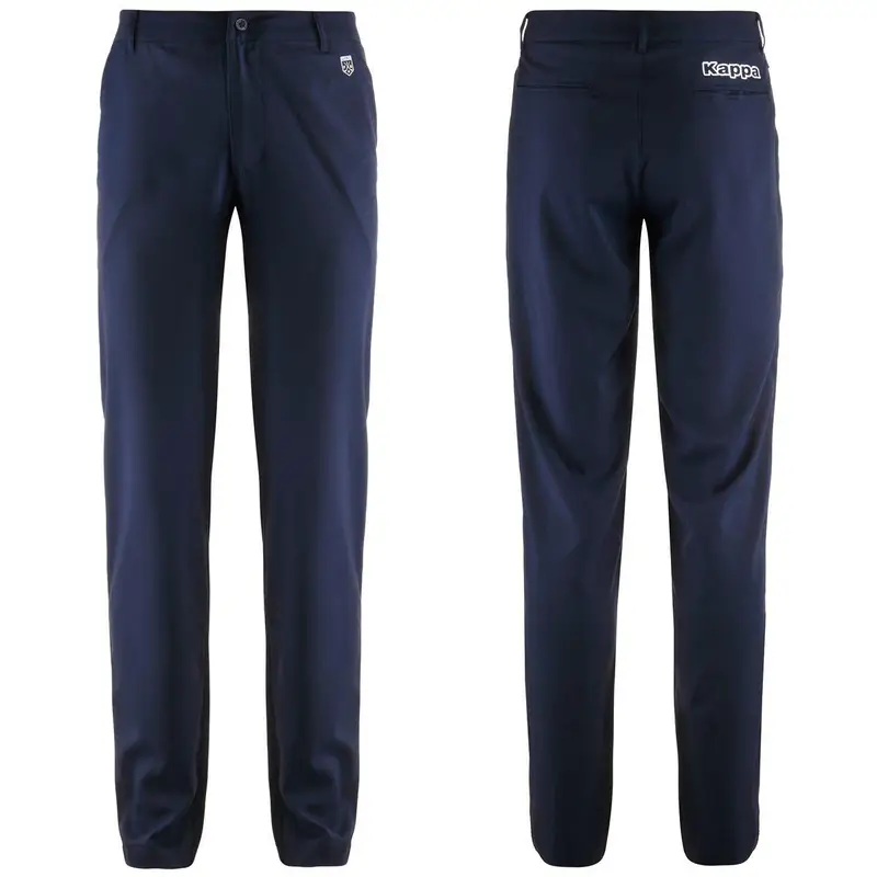 pantaloni da bambino in poliestere blu da allenamento | Kappa