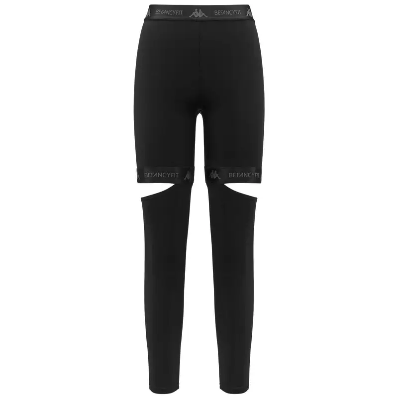 pantaloni da donna in nylon nero da fitness | Kappa