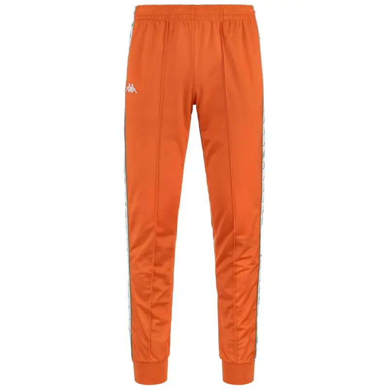 pantaloni da uomo in poliestere arancio da fitness | Kappa
