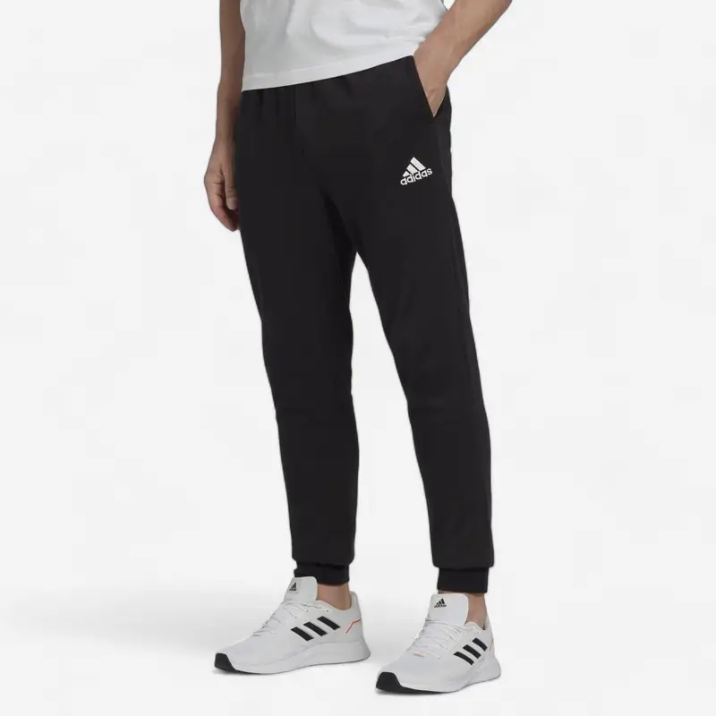 Pantaloni uomo fitness ADIDAS jogging misto cotone neri | Adidas