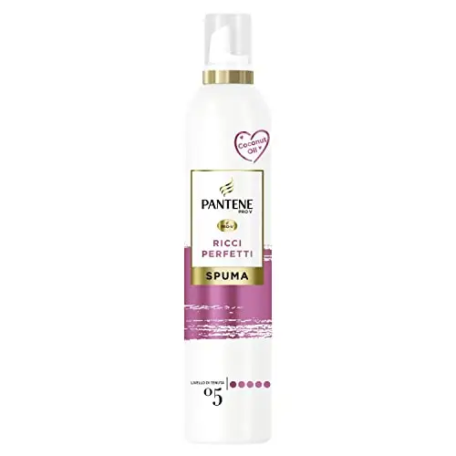 Pantene Pro-V Spuma Ricci Perfetti, Nutriente E Termoprotettiva, Con Olio Di Cocco, Ricci Definiti Per Tutto Il Giorno
