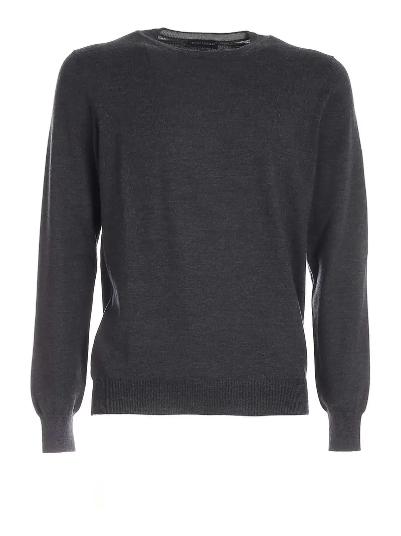 Maglione girocollo grigio scuro